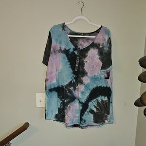 Plus Sz Womens Tie Dye Tshirt. Sz 4x!